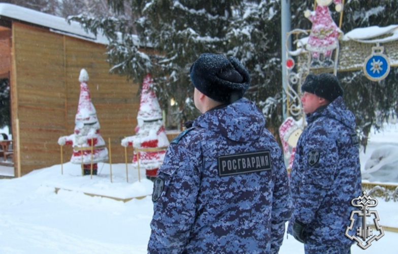 Росгвардия Кузбасса обеспечила общественную безопасность в период встречи Нового года