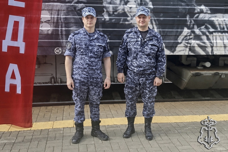 Росгвардейцы обеспечили безопасность «Поезда Победы» в Кузбассе